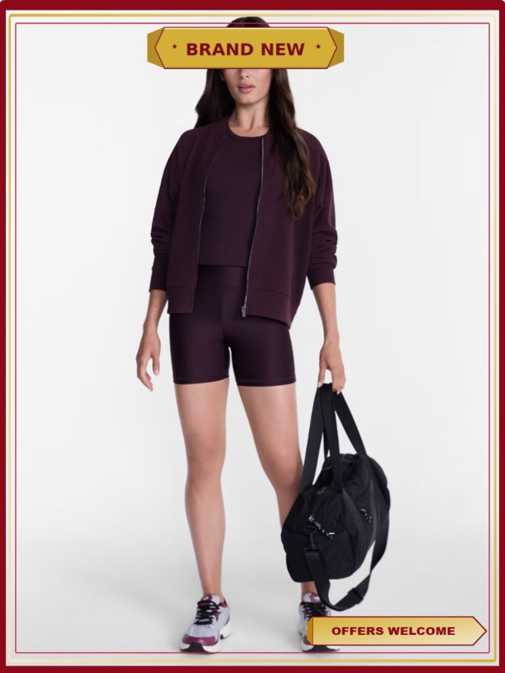 Ottoman Ribbed Full Zip Bomber Jacket - Picture 3 of 6